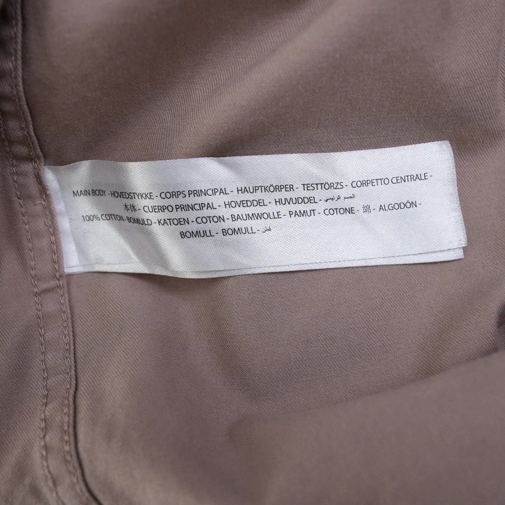 Ariat Shirt Men Small Tan Long Sleeve Button Down Twill Western Khaki Logo S - Picture 12 of 14